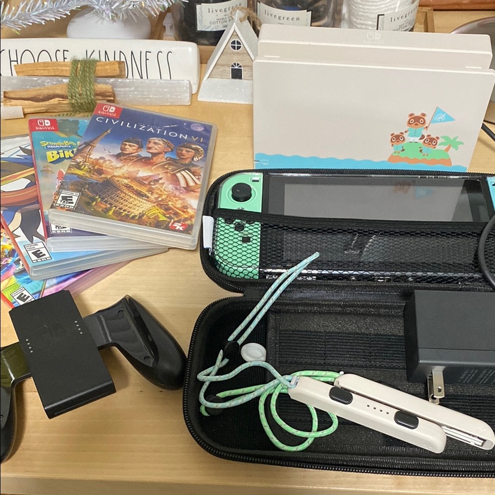 Nintendo Switch Console with Games and Accessories